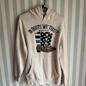 Sole Action Apparel Cream Hoodie - In Boots We Trust